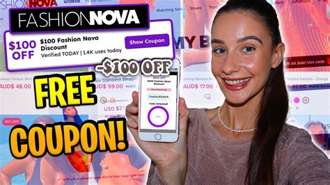 $100 off fashion nova code